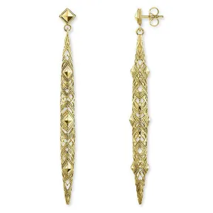 Thomas Sabo Glam And Soul Yellow Gold Africa Ornamente Drop Earrings D