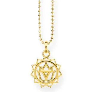 Thomas Sabo Glam And Soul Yellow Gold Solar Plexus Chakra Pendant D