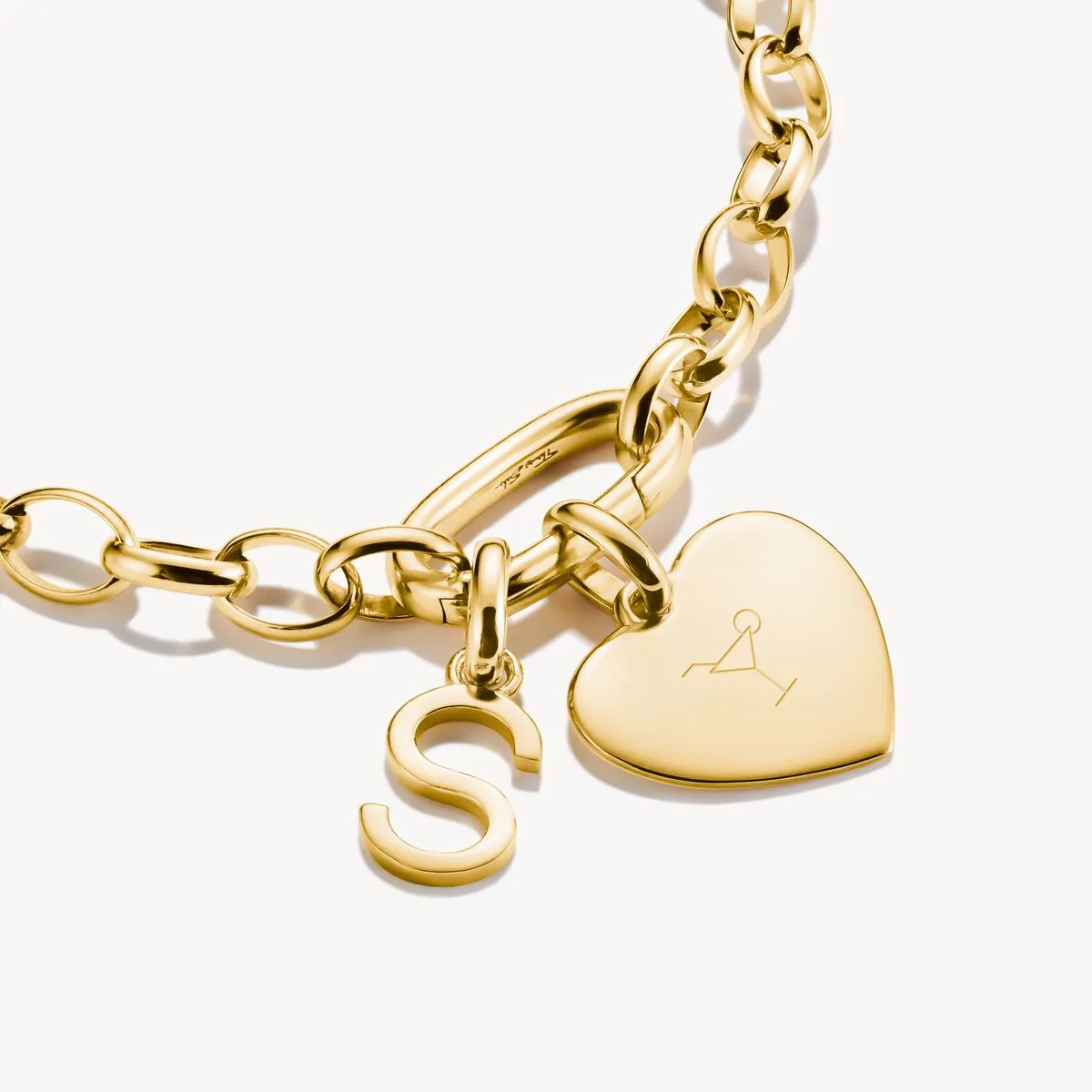 Thomas Sabo Gold Plated Heart Connect Charm