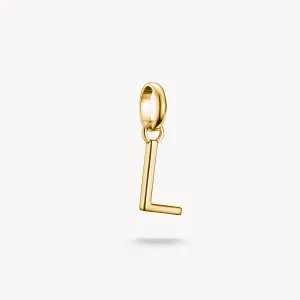 Thomas Sabo Gold Plated Letter L Connect Charm