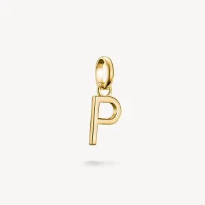 Thomas Sabo Gold Plated Letter P Connect Charm