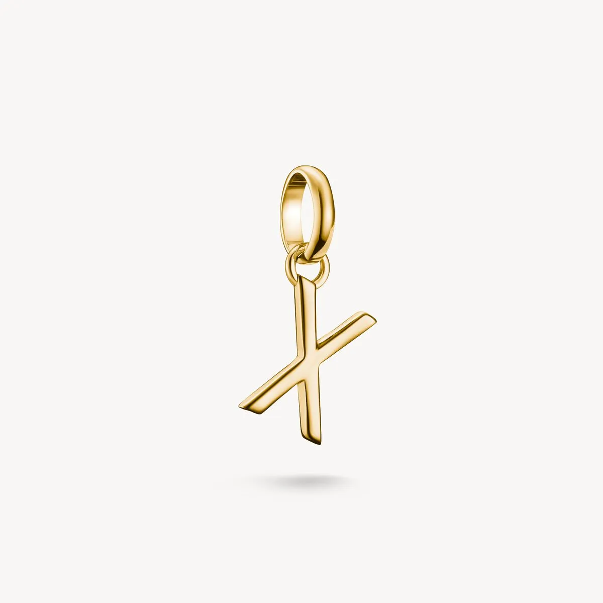 Thomas Sabo Gold Plated Letter X Connect Charm