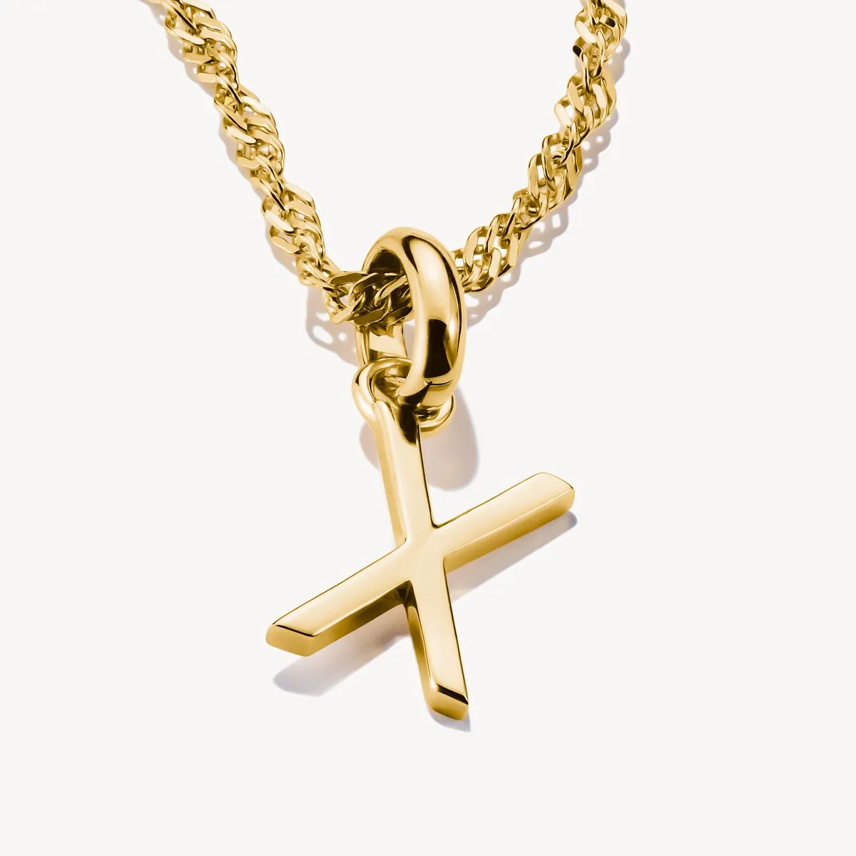 Thomas Sabo Gold Plated Letter X Connect Charm