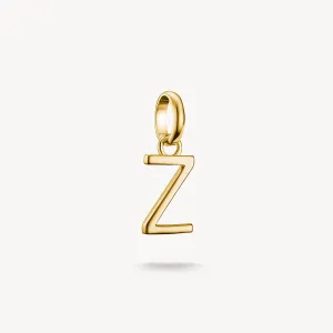 Thomas Sabo Gold Plated Letter Z Connect Charm