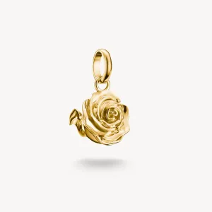 Thomas Sabo Gold Plated Rose Blossom Connect Charm