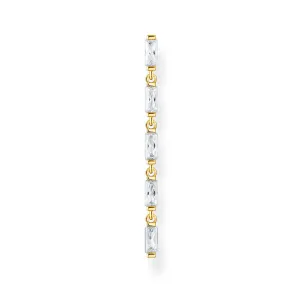 Thomas Sabo Gold Plated Sterling Silver Dancing CZ Single Earrings