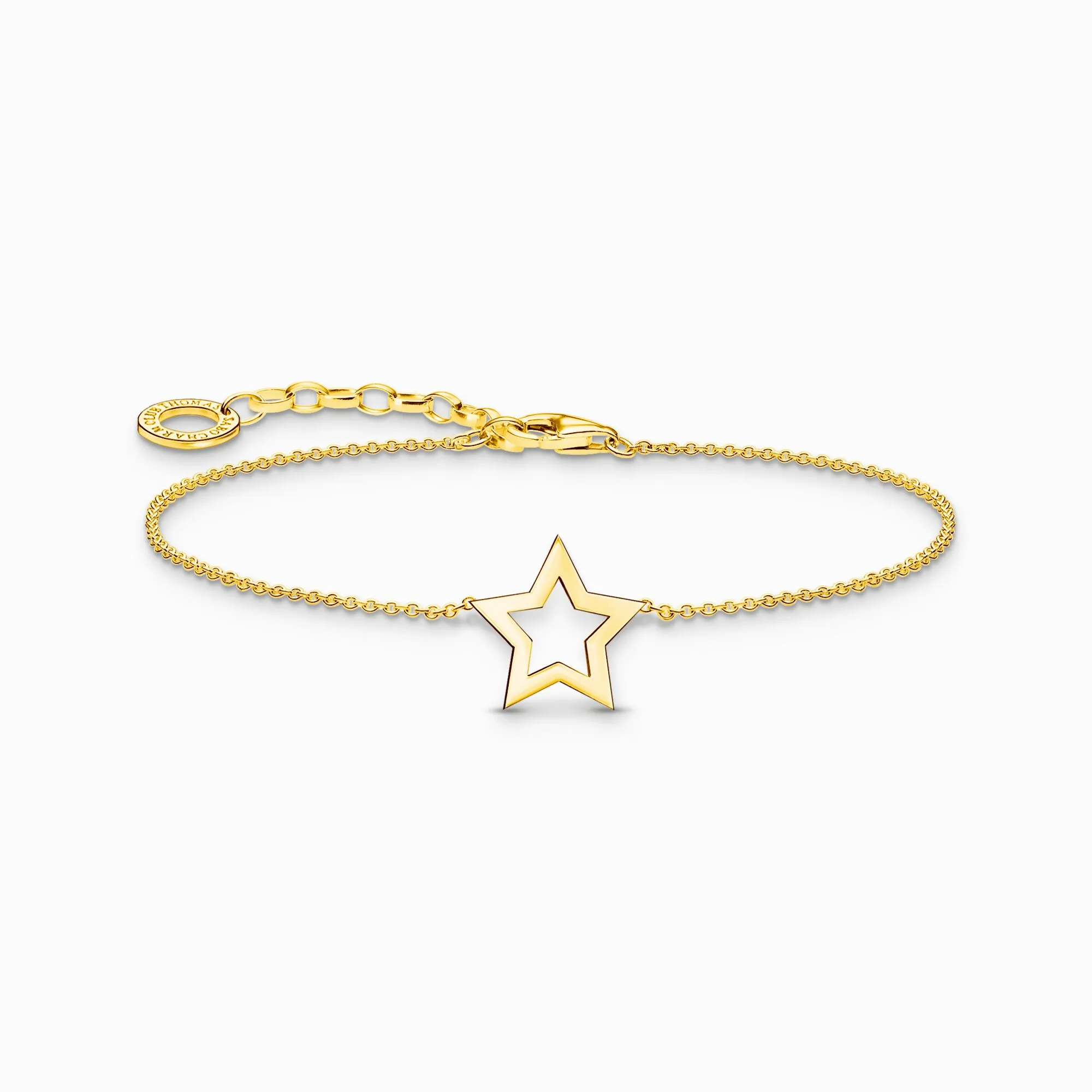 Thomas Sabo Gold Plated Sterling Silver Star Bracelet