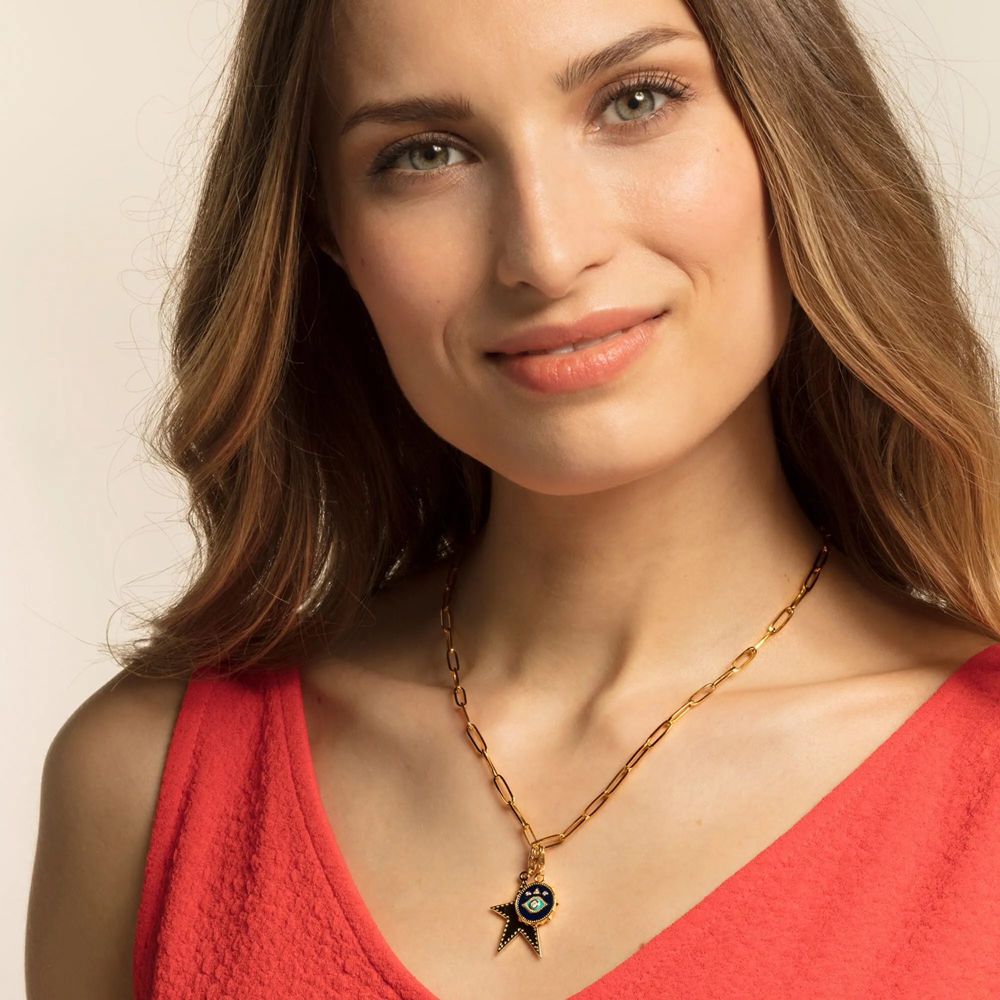 Thomas Sabo Golden Star Pendant Charm