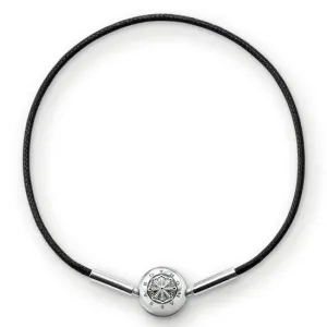 Thomas Sabo Karma Beads Sterling Silver Black Bracelet 42cm