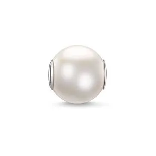Thomas Sabo Karma Beads Sterling Silver Freshwater Pearl Large Charm