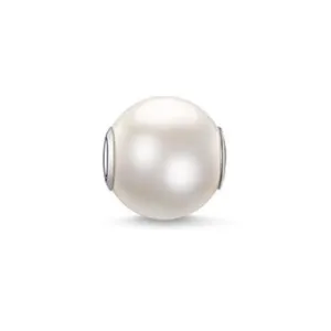 Thomas Sabo Karma Beads Sterling Silver Freshwater Pearl Large Charm