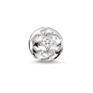 Thomas Sabo Karma Beads Sterling Silver White Zirconia Starry Sky Charm