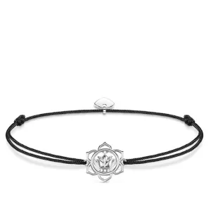 Thomas Sabo Little Secrets Sterling Silver Black Lotus Bracelet