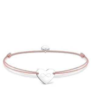Thomas Sabo Little Secrets Sterling Silver Pink Infinity Heart Bracelet