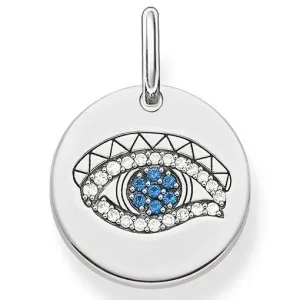 Thomas Sabo Love Bridge Sterling Silver Eye Of Horus Disc Pendant D