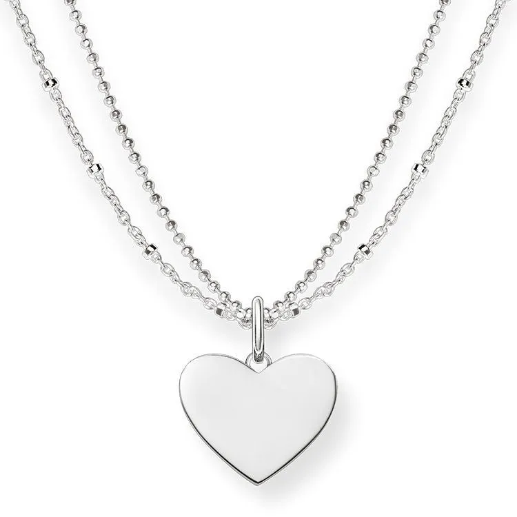 Thomas Sabo Love Bridge Sterling Silver Heart Necklace D