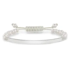 Thomas Sabo Love Bridge Sterling Silver White Pearl Bracelet D