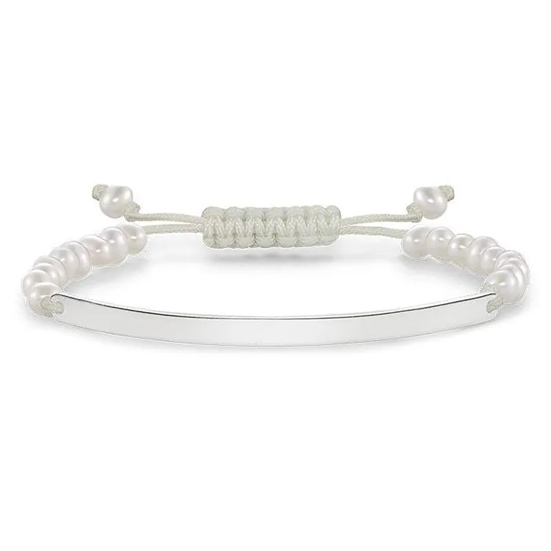 Thomas Sabo Love Bridge Sterling Silver White Pearl Bracelet D