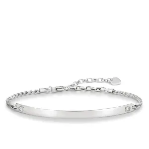 Thomas Sabo Love Bridge Sterling Silver White Zirconia Heart Bracelet D
