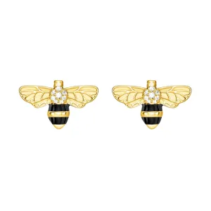 Thomas Sabo Magic Garden Gold Plated Bee Stud Earrings