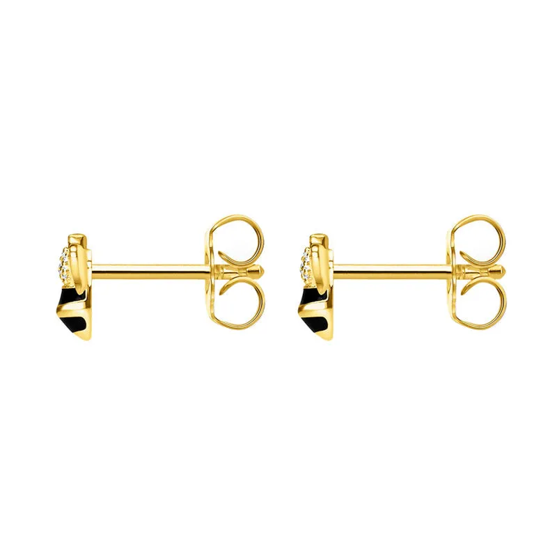 Thomas Sabo Magic Garden Gold Plated Bee Stud Earrings