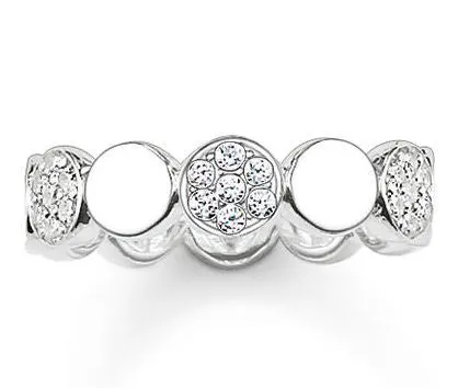 Thomas Sabo Ring Glam & Soul Sparkling Circles Silver D