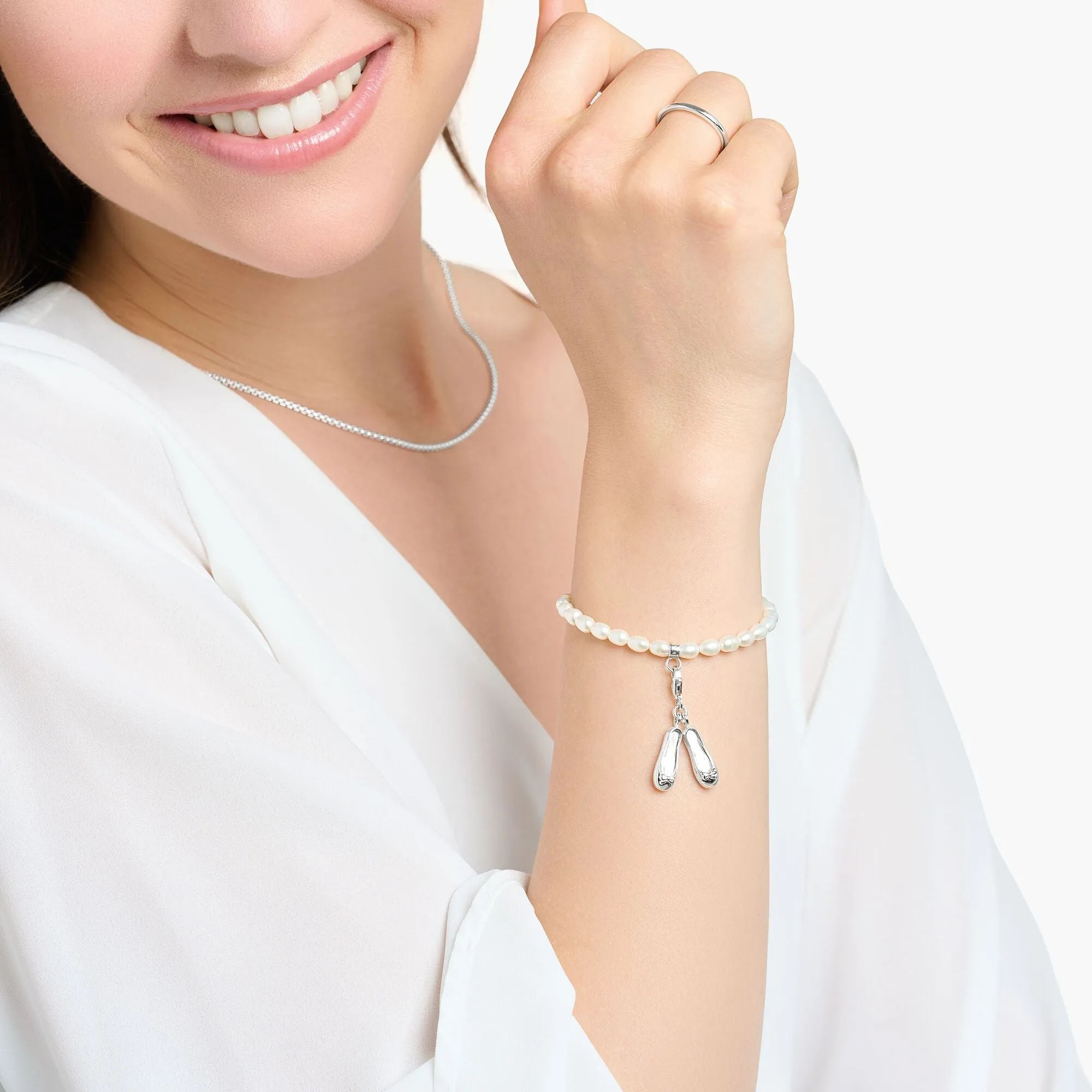 Thomas Sabo Silver Ballet Pump Pendant Charm