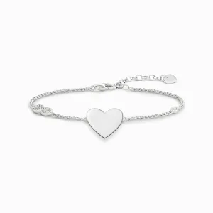 Thomas Sabo Silver Heart With Infinity Bracelet
