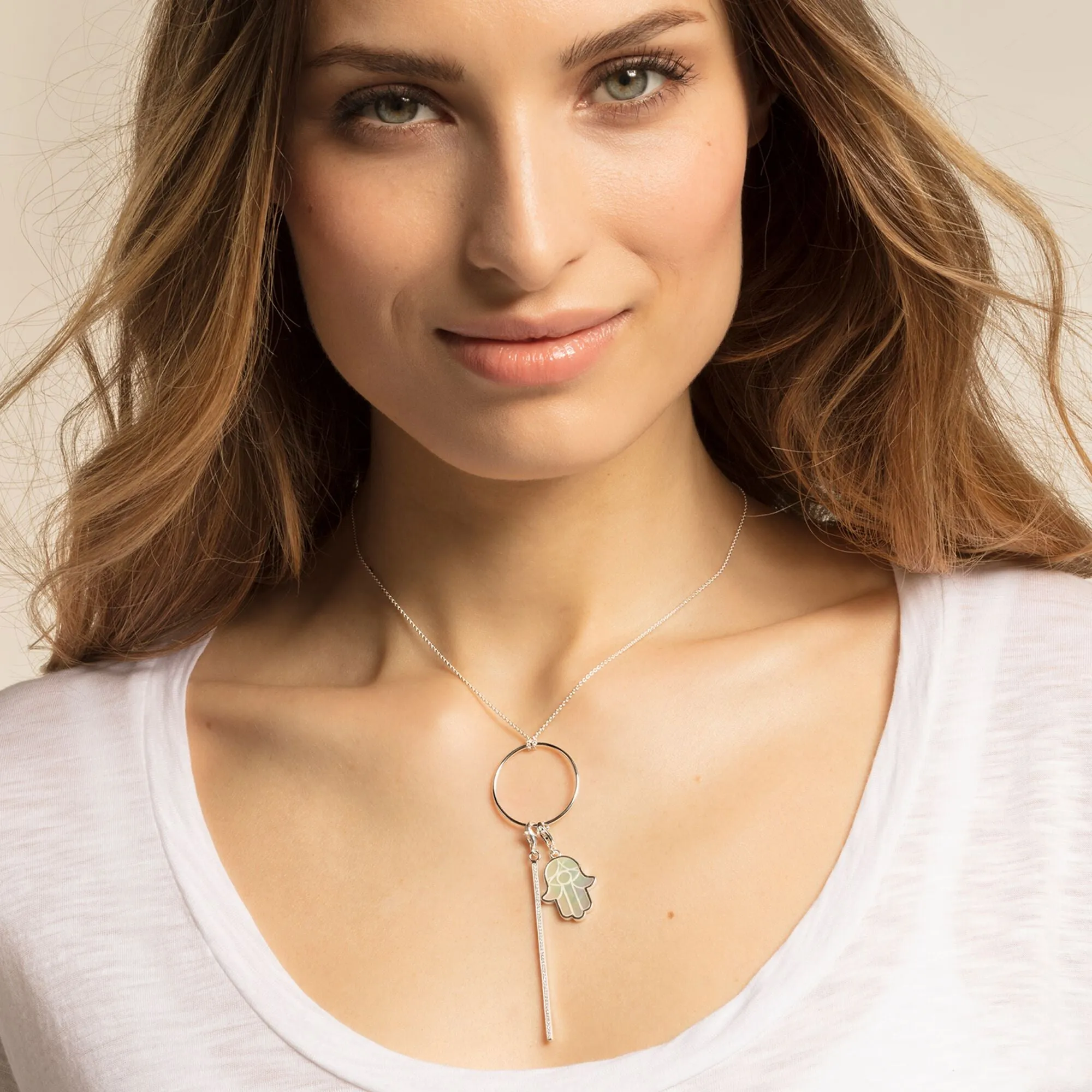 Thomas Sabo Silver Vertical Bar Pendant Charm