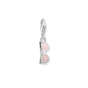 Thomas Sabo Sterling Silver Charmista Pink Sunglasses Charm