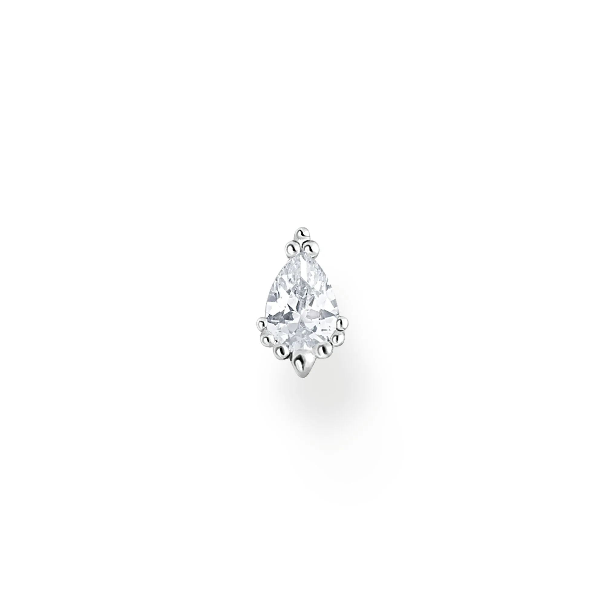 Thomas Sabo Sterling Silver Ice Crystal Single Stud Earring D