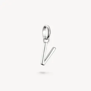 Thomas Sabo Sterling Silver Letter V Connect Charm