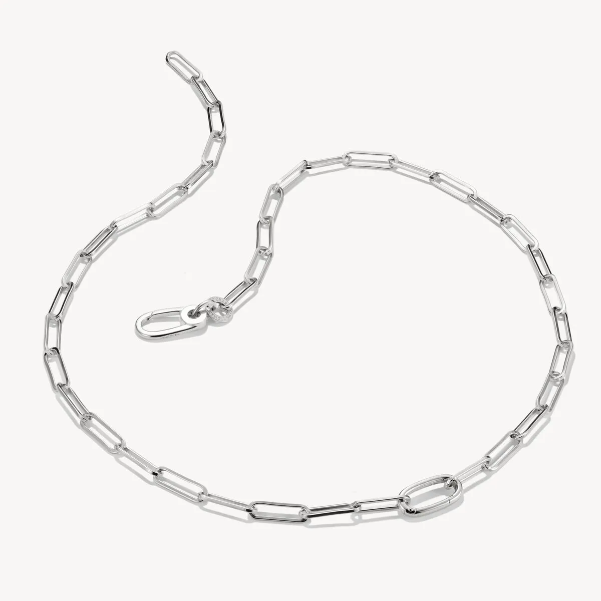 Thomas Sabo Sterling Silver Paperclip Connect Link Necklace