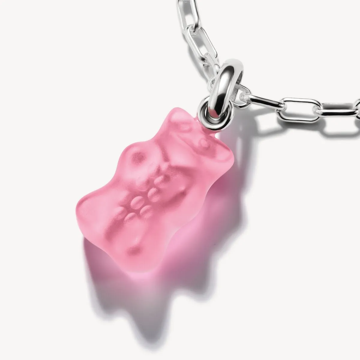 Thomas Sabo Sterling Silver Pink Haribo Bear Connect Charm