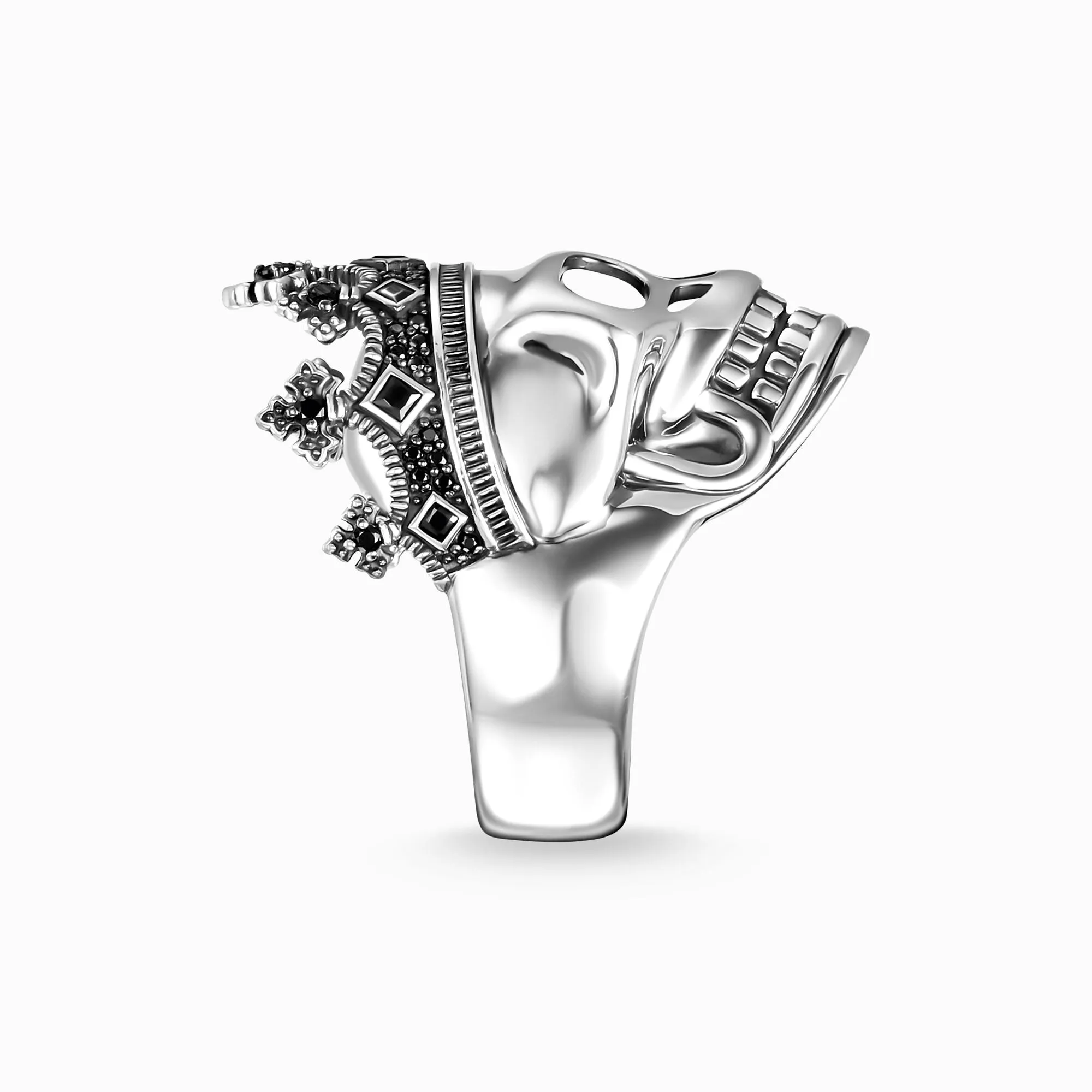 Thomas Sabo Sterling Silver Skull Crown Ring
