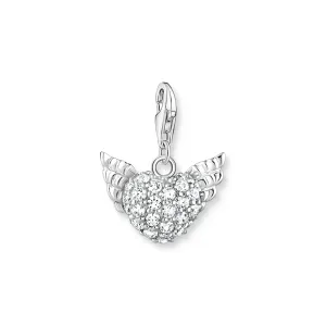 Thomas Sabo Sterling Silver Winged Heart Charm