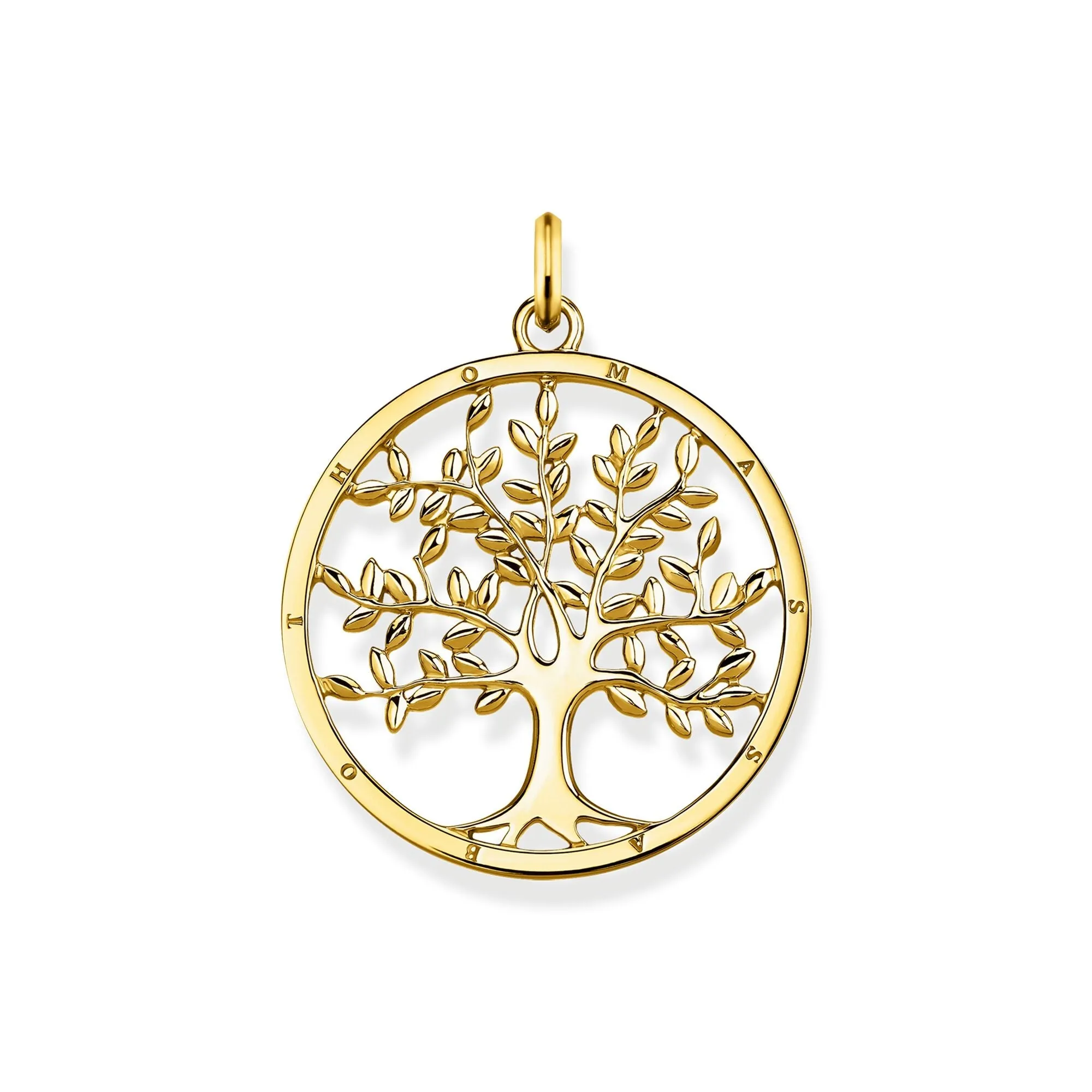 Thomas Sabo Sterling Silver Yellow Gold Plated Tree Of Love Pendant