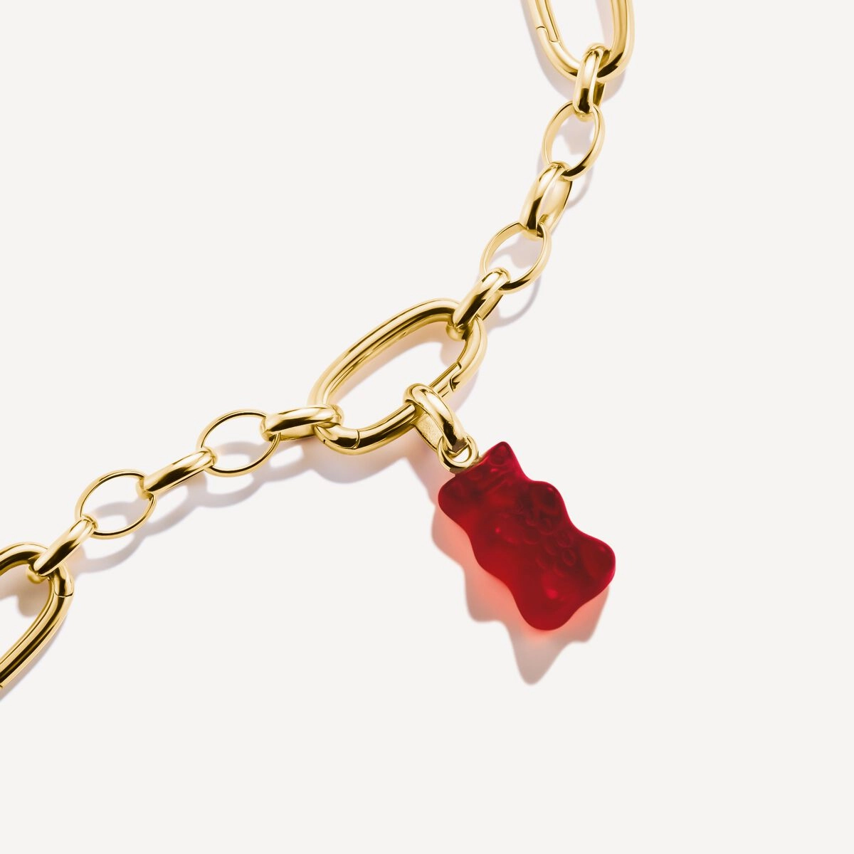 Thomas Sabo 18ct Gold Plated Red Haribo Bear Connect Charm