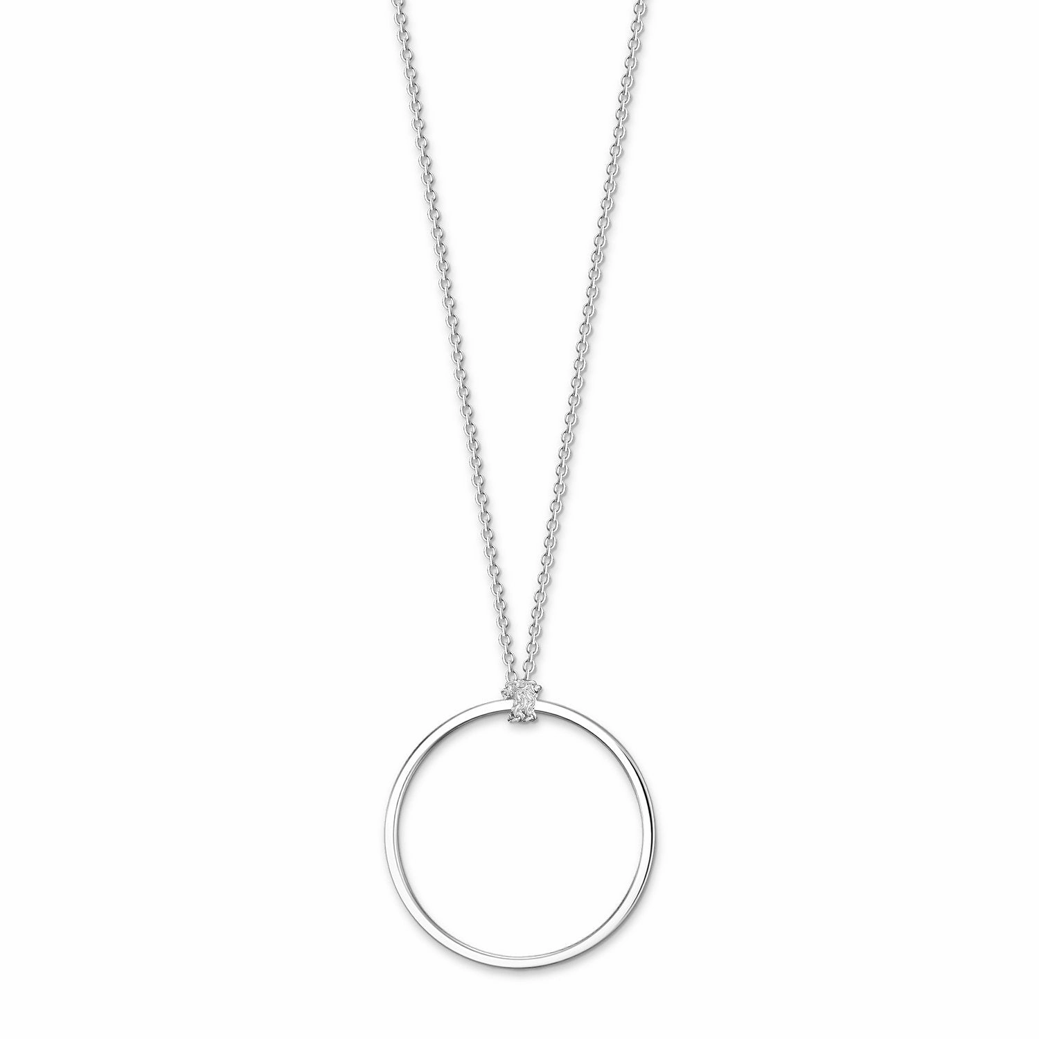 Thomas Sabo Charm Club Sterling Silver Circle Necklace D