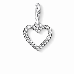 Thomas Sabo Charm Club Sterling Silver Hearts Charm