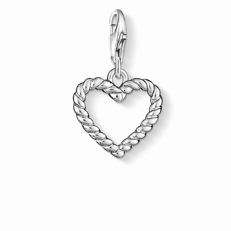 Thomas Sabo Charm Club Sterling Silver Hearts Charm