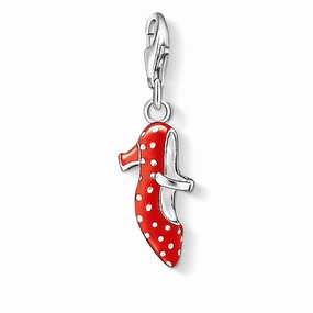 Thomas Sabo Charm Club Sterling Silver Red Enamelled Shoe Charm