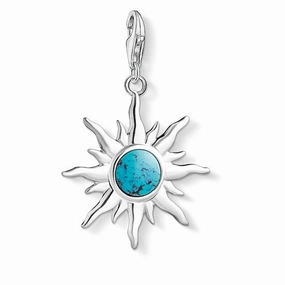 Thomas Sabo Charm Club Sterling Silver Turquoise Star Pendant