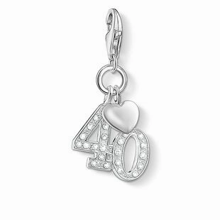 Thomas Sabo Charm Club Sterling Silver  White Zirconia 40 Charm D