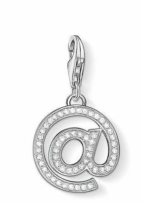 Thomas Sabo Charm Club Sterling Silver White Zirconia @ Charm D