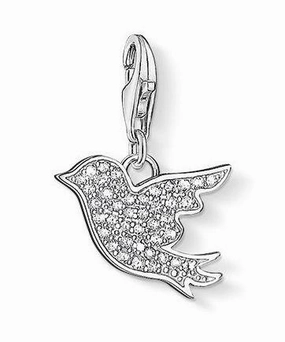 Thomas Sabo Charm Club White Zirconia Bird Charm D