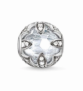 Thomas Sabo Charm Karma Beads Lotus White Silver D