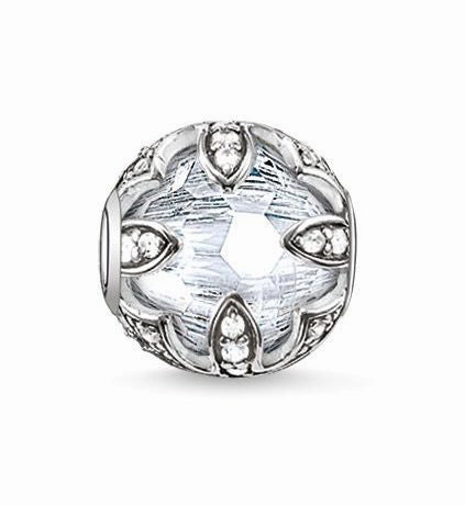 Thomas Sabo Charm Karma Beads Lotus White Silver D