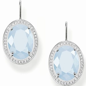 Thomas Sabo Earrings Glam & Soul White Zirconia Milky Aqua Silver D