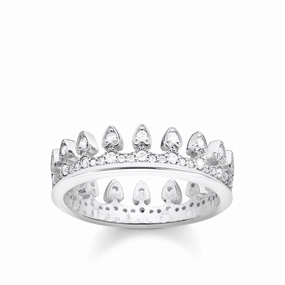 Thomas Sabo Glam & Soul Sterling Silver CZ Crown Ring